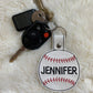 Personalized Baseball Keychain