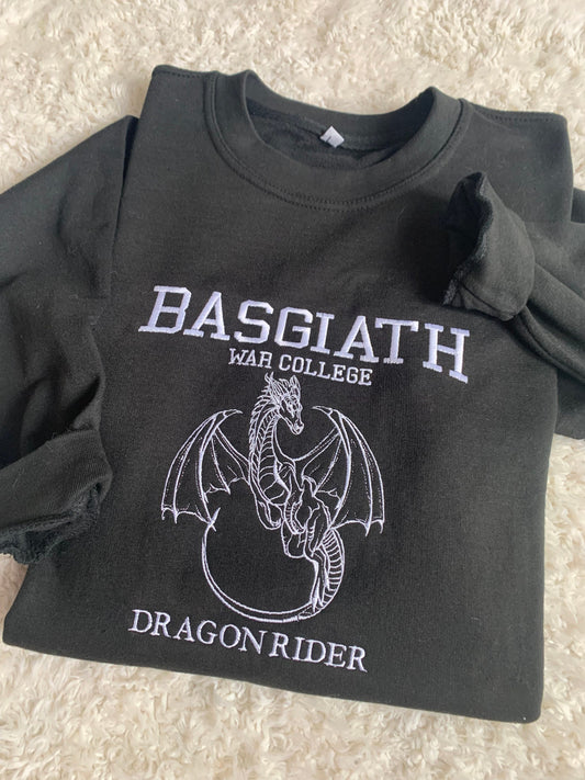 Dragon Riders Quadrant Fourth Wing Inspired Embroidered Sweatshirt